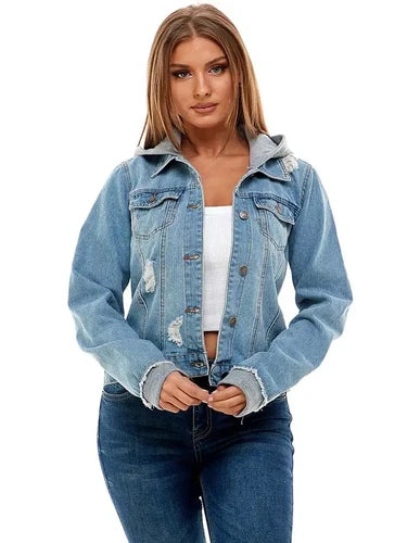 Flowless Hooded Denim Jacket | Barn to Boulevard