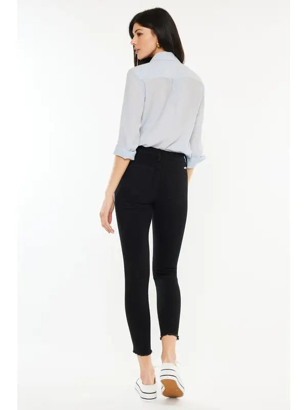Kan Can Black Distressed Jean image 1