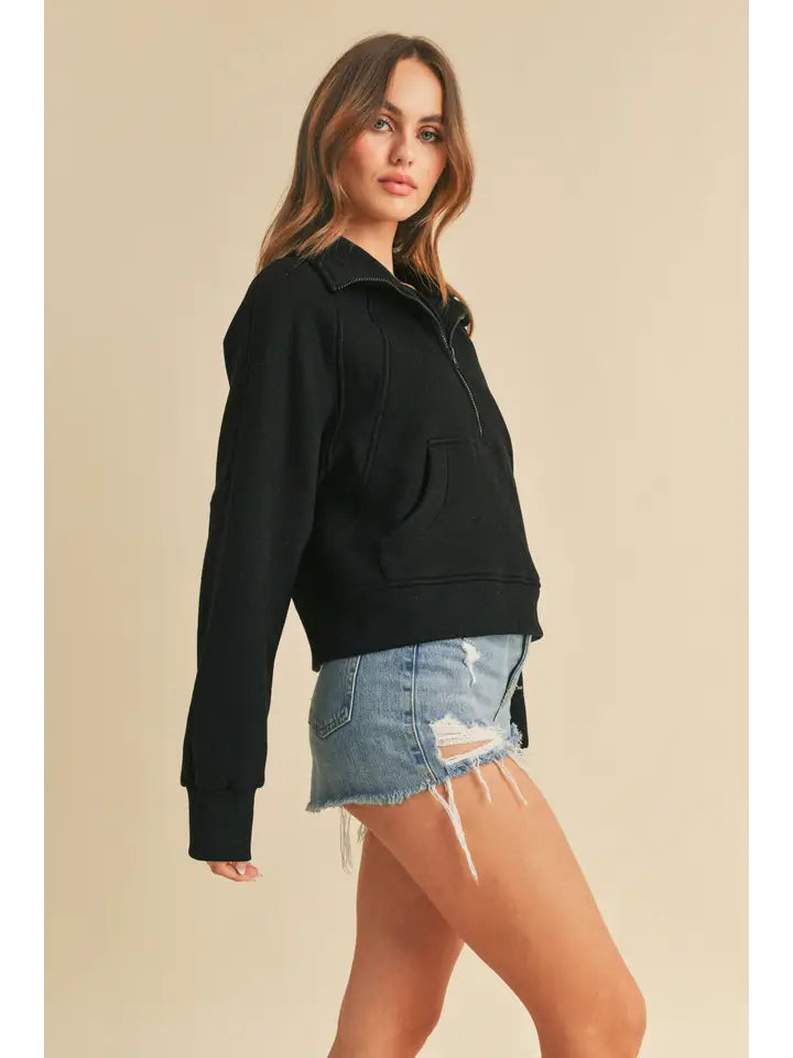 Dove Funnel Neck Half Zip image 0